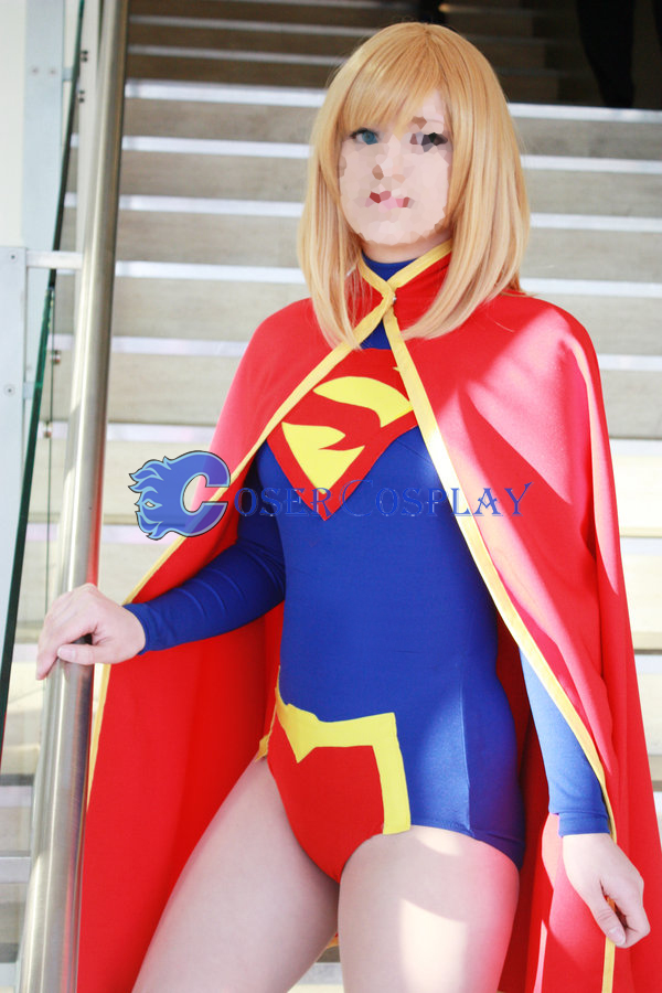 Supergirl Cosplay Costume With Cape